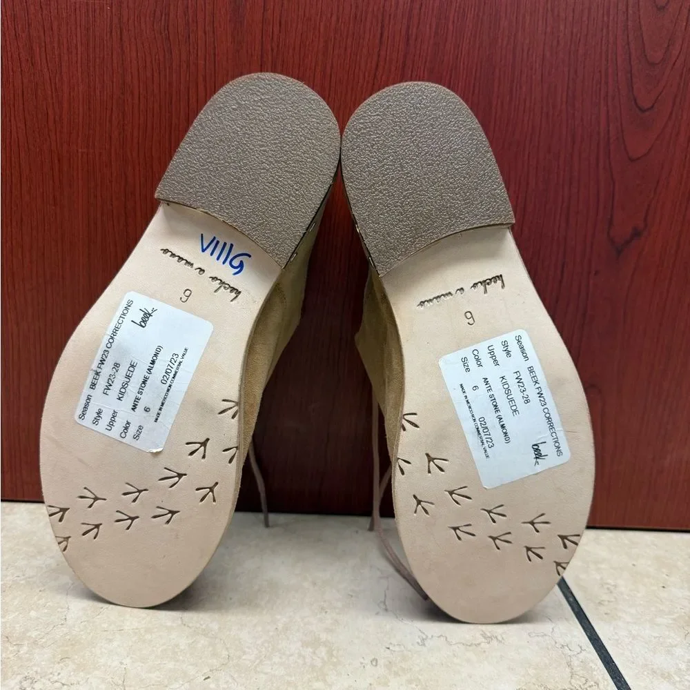 Beek Partridge Oxford brown suede and leather woman’s shoes size 6